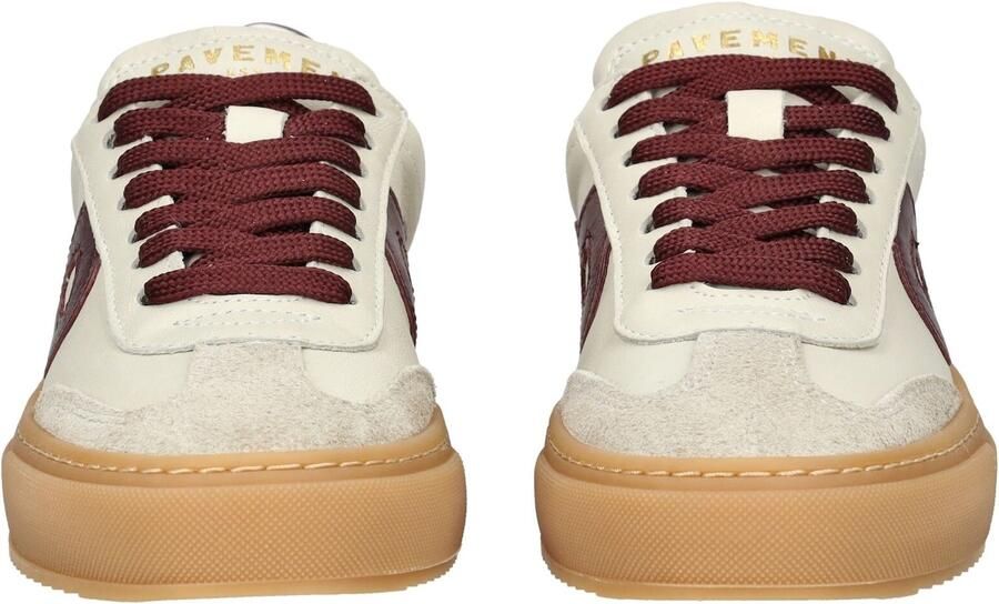 PAVEMENT Sneakers laag crème lichtgrijs bordeaux - Foto 3