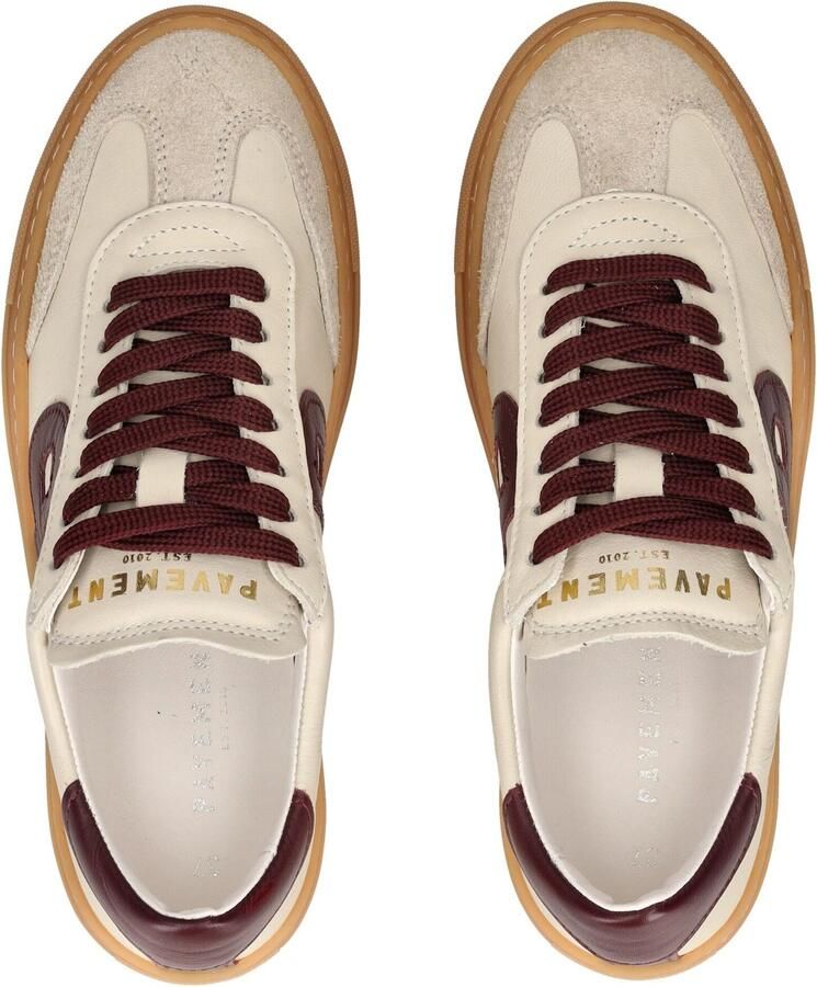 PAVEMENT Sneakers laag crème lichtgrijs bordeaux - Foto 2