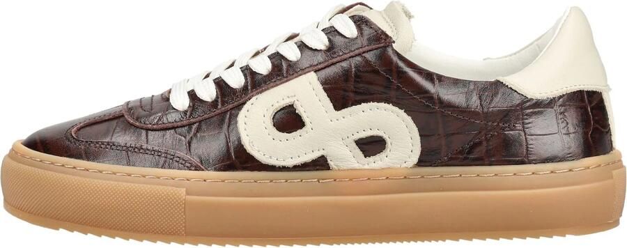 PAVEMENT Sneakers laag 'Kohia Croco' donkerbruin natuurwit - Foto 6