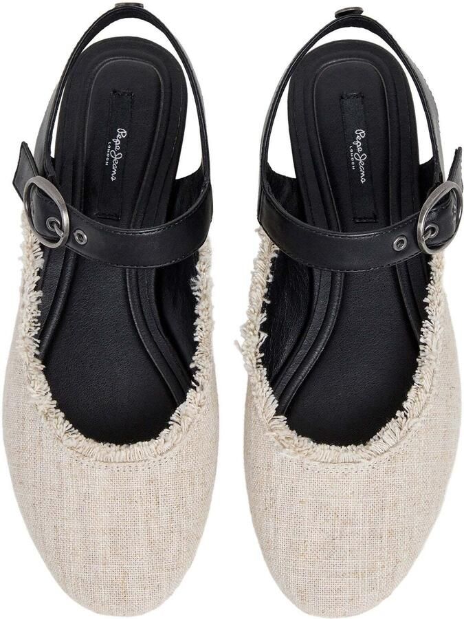 Pepe Jeans Ballerina 'Charlotte' zwart wit gemêleerd - Foto 4