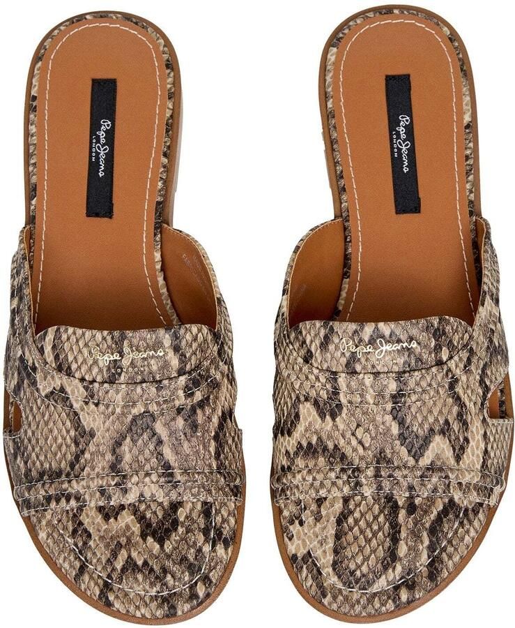 Pepe Jeans Muiltjes 'Dyana' beige donkerbeige mokka zwart - Foto 3