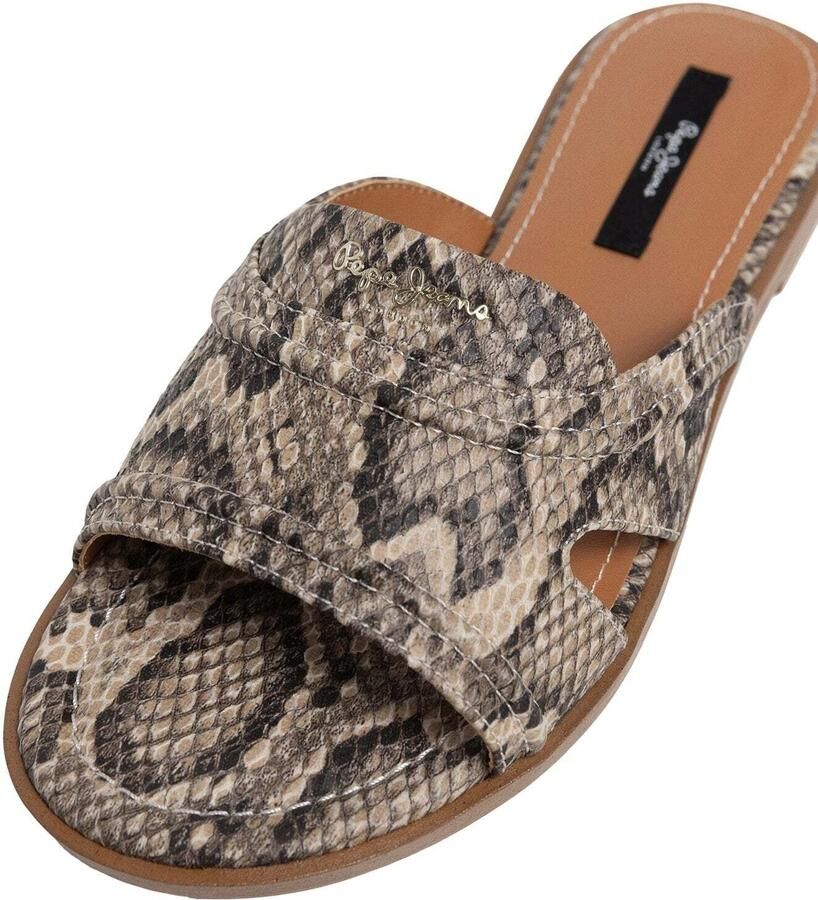 Pepe Jeans Muiltjes 'Dyana' beige donkerbeige mokka zwart - Foto 2