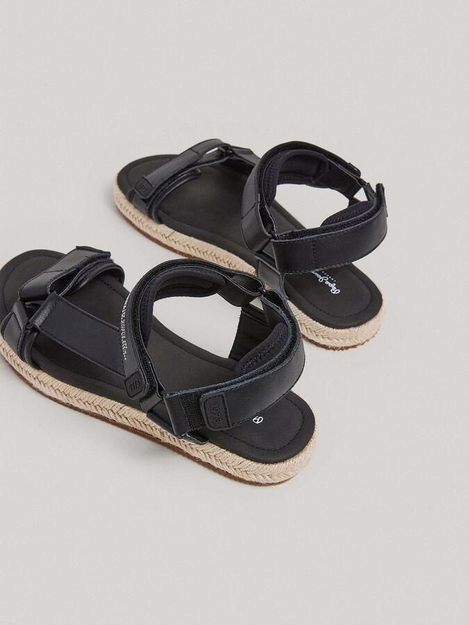 Pepe Jeans Sandalen 'SUNSET SAVAGE' zwart wit - Foto 4