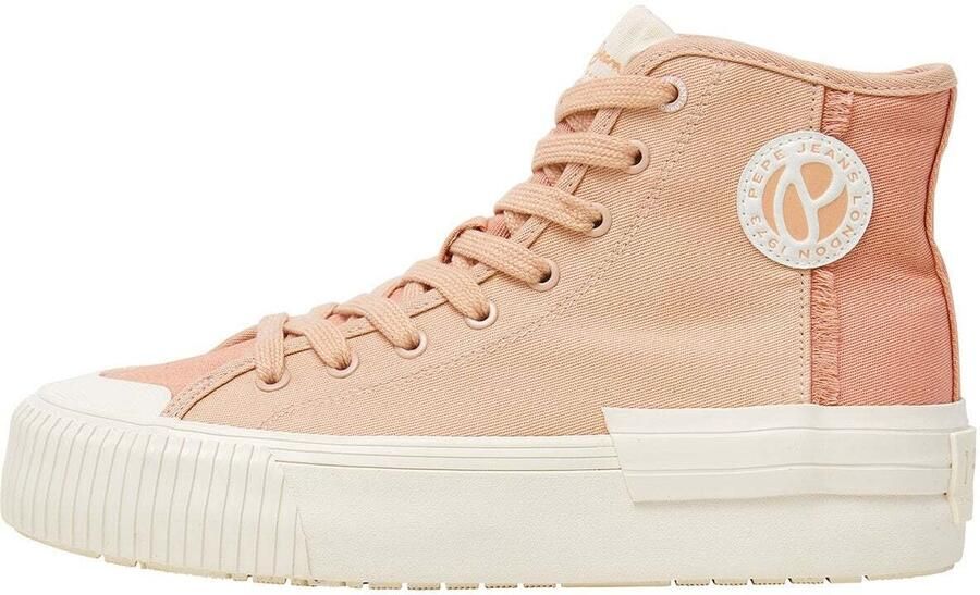 Pepe Jeans Sneakers hoog 'Samoi Fresh' abrikoos perzik