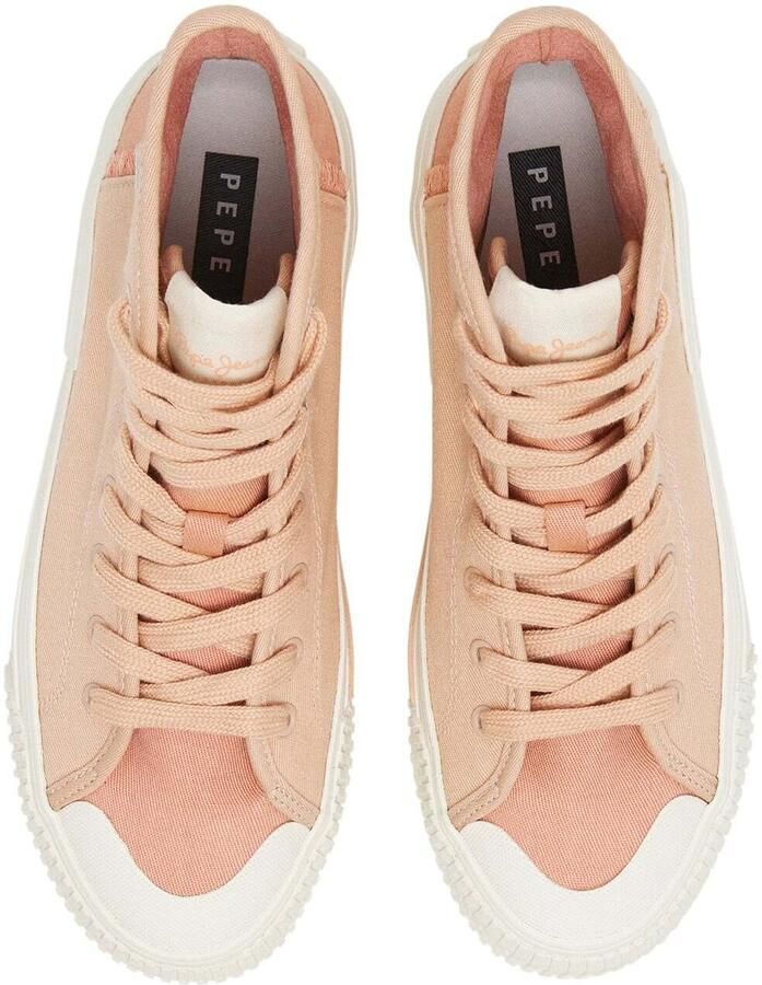 Pepe Jeans Sneakers hoog 'Samoi Fresh' abrikoos perzik - Foto 4