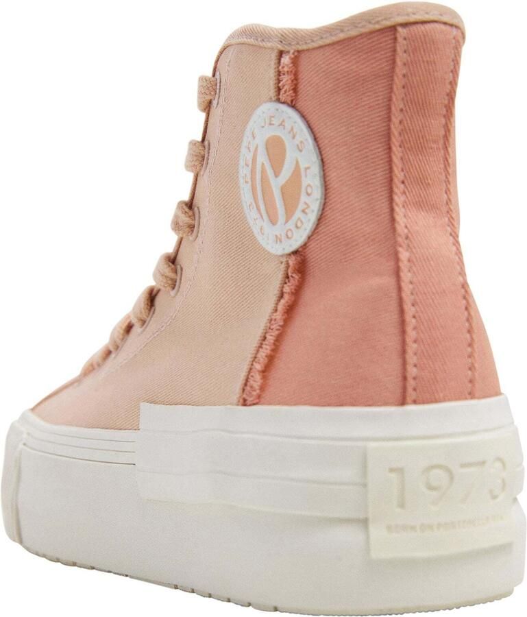 Pepe Jeans Sneakers hoog 'Samoi Fresh' abrikoos perzik - Foto 3