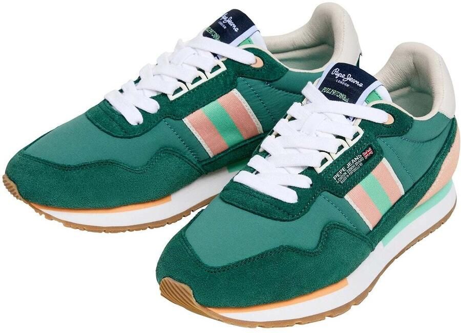Pepe Jeans Sneakers laag 'AIDEN TAPE' groen rosa - Foto 4