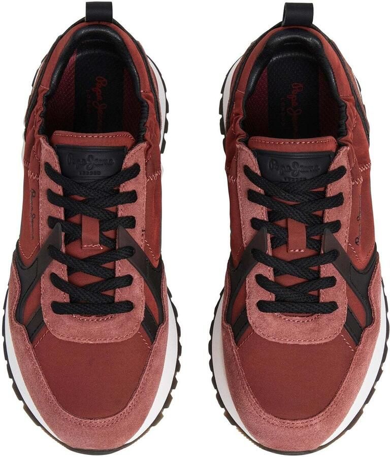 Pepe Jeans Sneakers laag 'Ari Wander' kersrood donkerrood zwart - Foto 3
