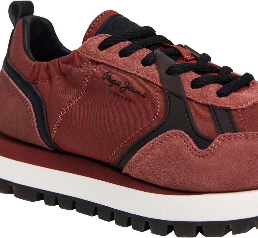 Pepe Jeans Sneakers laag 'Ari Wander' kersrood donkerrood zwart - Foto 2