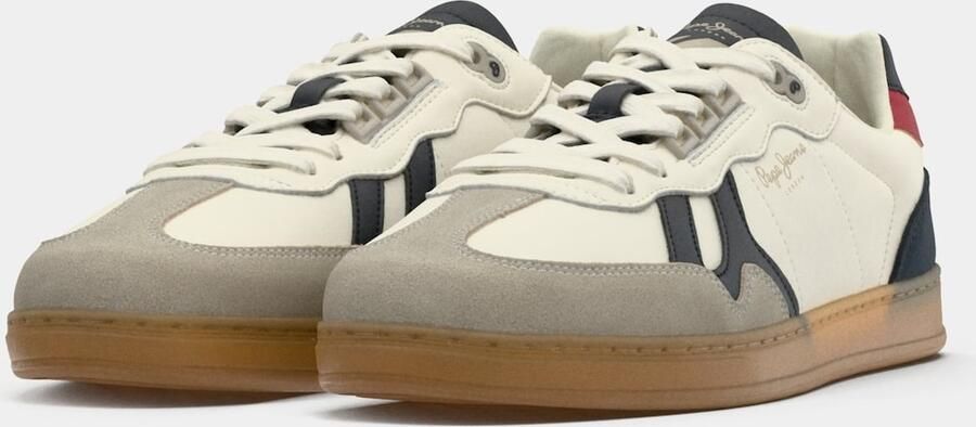 Pepe Jeans Sneakers laag 'Ball Origin' navy taupe rood wit - Foto 6