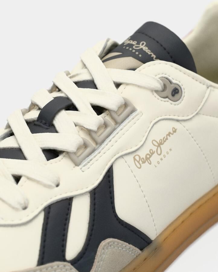 Pepe Jeans Sneakers laag 'Ball Origin' navy taupe rood wit - Foto 3