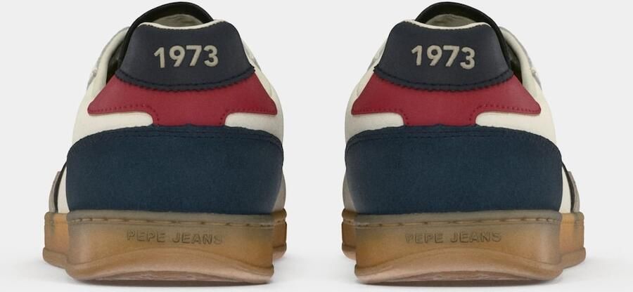 Pepe Jeans Sneakers laag 'Ball Origin' navy taupe rood wit - Foto 5