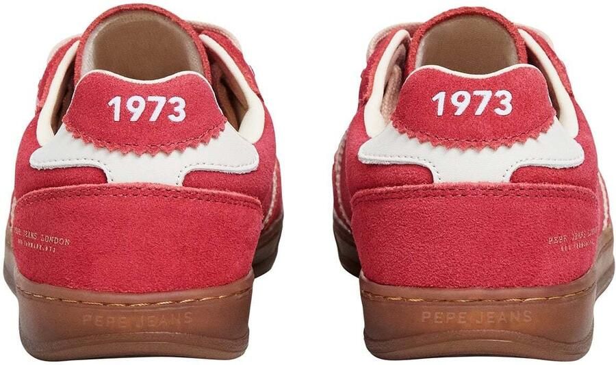 Pepe Jeans Sneakers laag 'BALL RETRO' rood wit - Foto 6