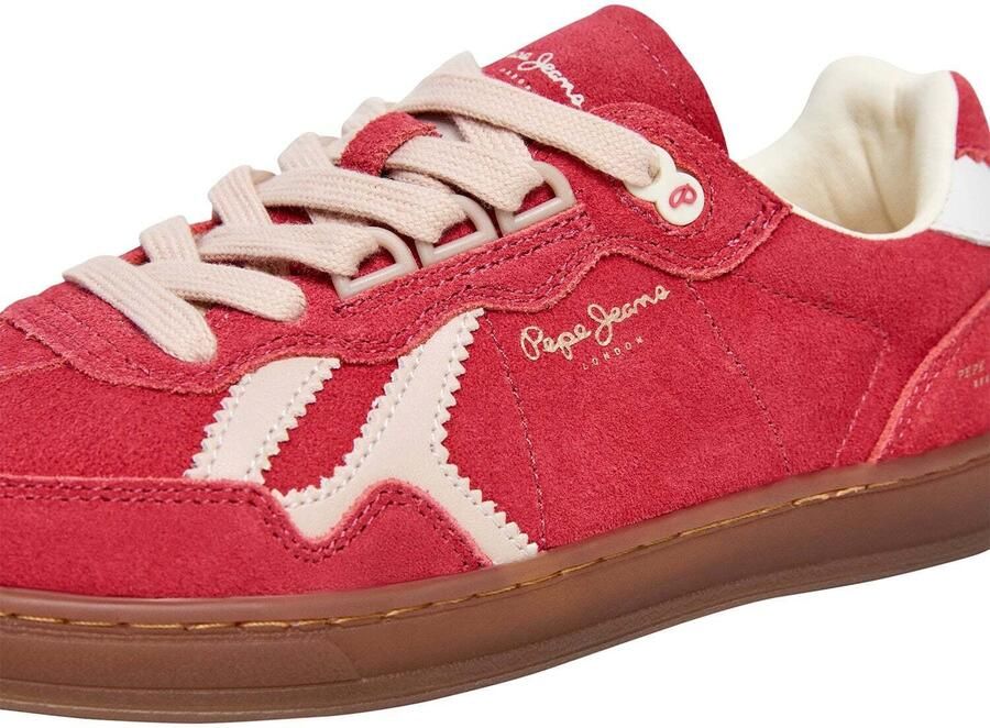 Pepe Jeans Sneakers laag 'BALL RETRO' rood wit - Foto 4