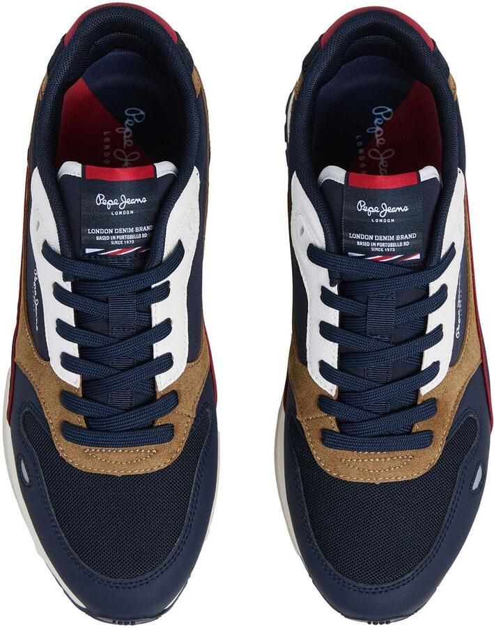 Pepe Jeans Sneakers laag ' BEXLEY ESSENCE' navy gemengde kleuren - Foto 2