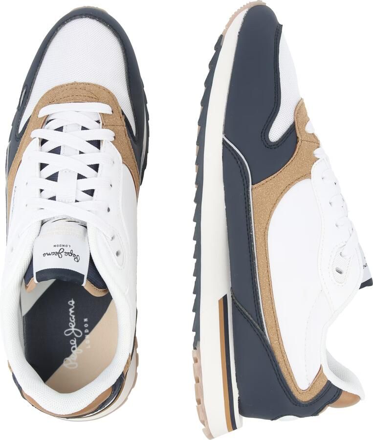 Pepe Jeans Sneakers laag 'BEXLEY ROAD' donkerbeige navy wit - Foto 3