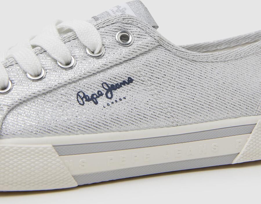 Pepe Jeans Sneakers laag 'Brady Party' zwart zilver - Foto 3