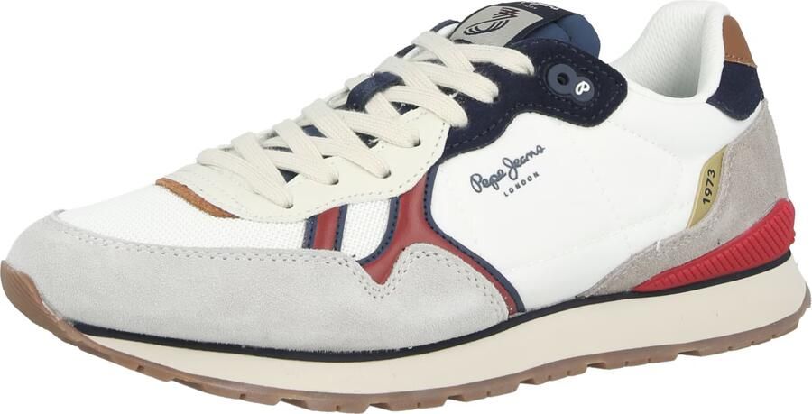 Pepe Jeans Sneakers laag 'BRIT ACTIVE' navy lichtgrijs bordeaux wit - Foto 2