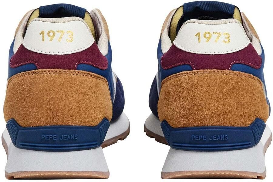 Pepe Jeans Sneakers laag 'Brit Back M' navy bruin framboos wit - Foto 7