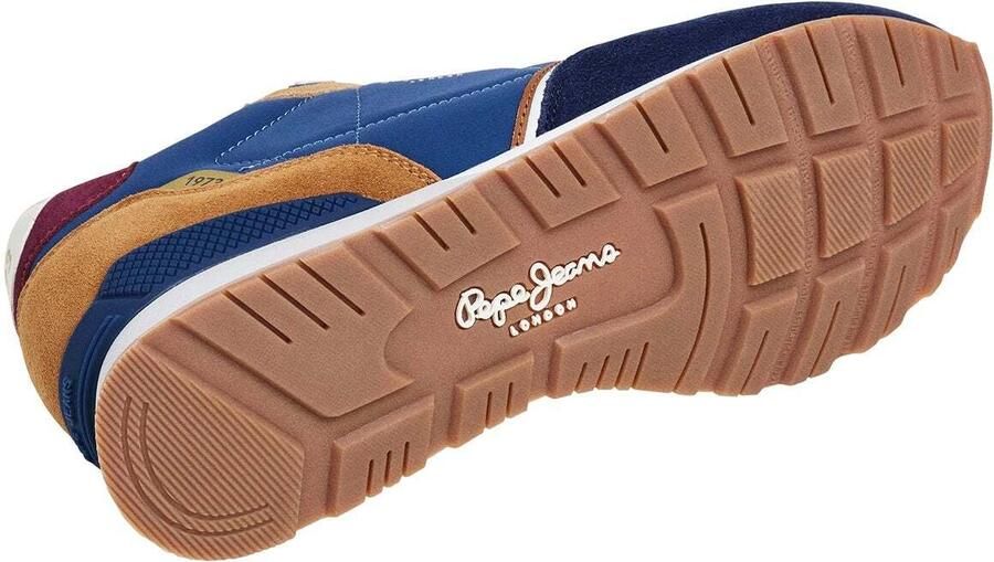 Pepe Jeans Sneakers laag 'Brit Back M' navy bruin framboos wit - Foto 4