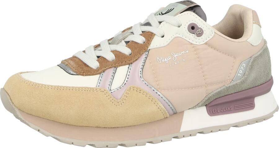 Pepe Jeans Sneakers laag 'Brit' beige bruin honing groen