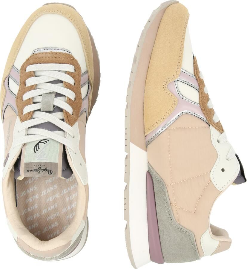 Pepe Jeans Sneakers laag 'Brit' beige bruin honing groen - Foto 2