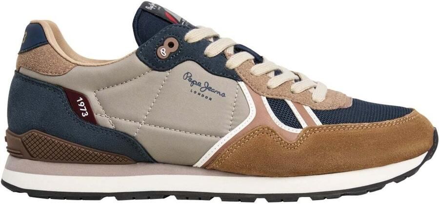 Pepe Jeans Sneakers laag 'Brit Boost' navy cognac greige