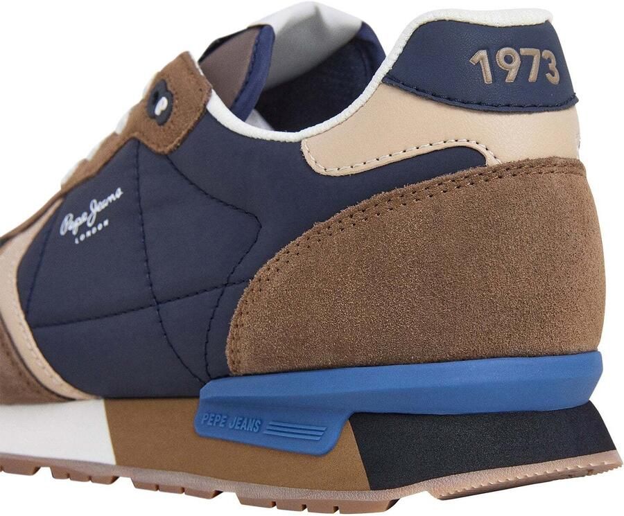 Pepe Jeans Sneakers laag 'Brit Colors' beige lichtbeige donkerblauw - Foto 2
