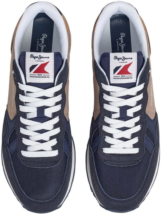 Pepe Jeans Sneakers laag 'Brit Colors' navy lichtbruin - Foto 7
