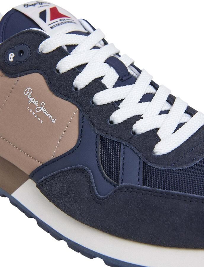 Pepe Jeans Sneakers laag 'Brit Colors' navy lichtbruin - Foto 6