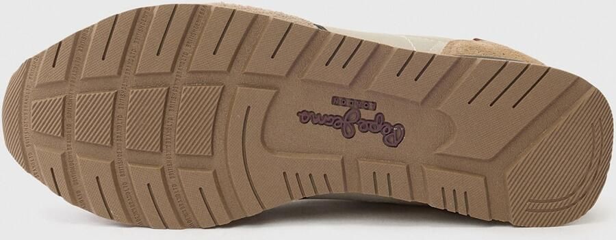 Pepe Jeans Sneakers laag 'BRIT FLYER' beige bordeaux zwart - Foto 4