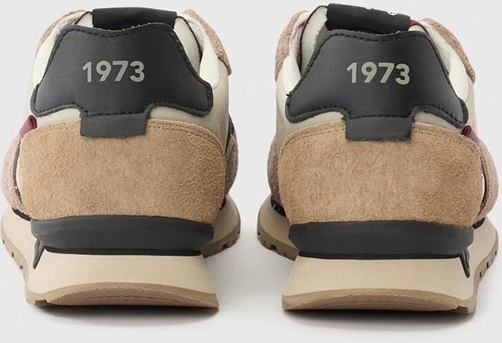 Pepe Jeans Sneakers laag 'BRIT FLYER' beige bordeaux zwart - Foto 7