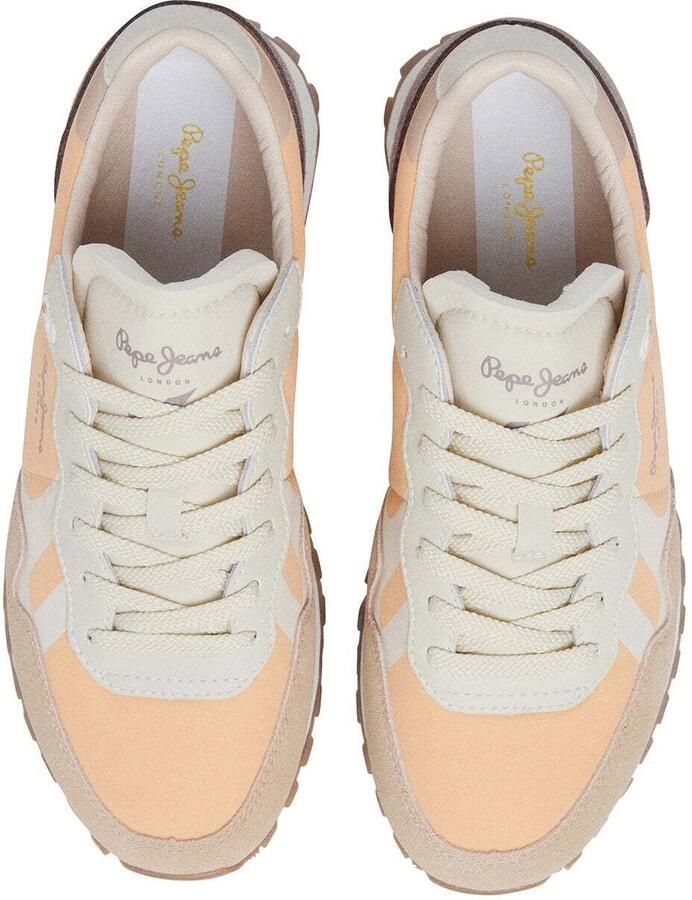 Pepe Jeans Sneakers laag 'Brit-On Master ' grijs oranje - Foto 4