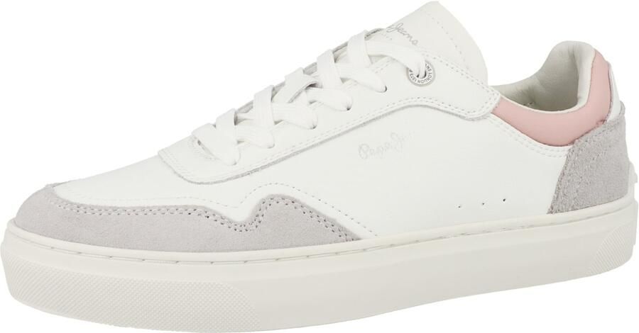 Pepe Jeans Sneakers laag 'Camden Collar' lichtgrijs poederroze wit