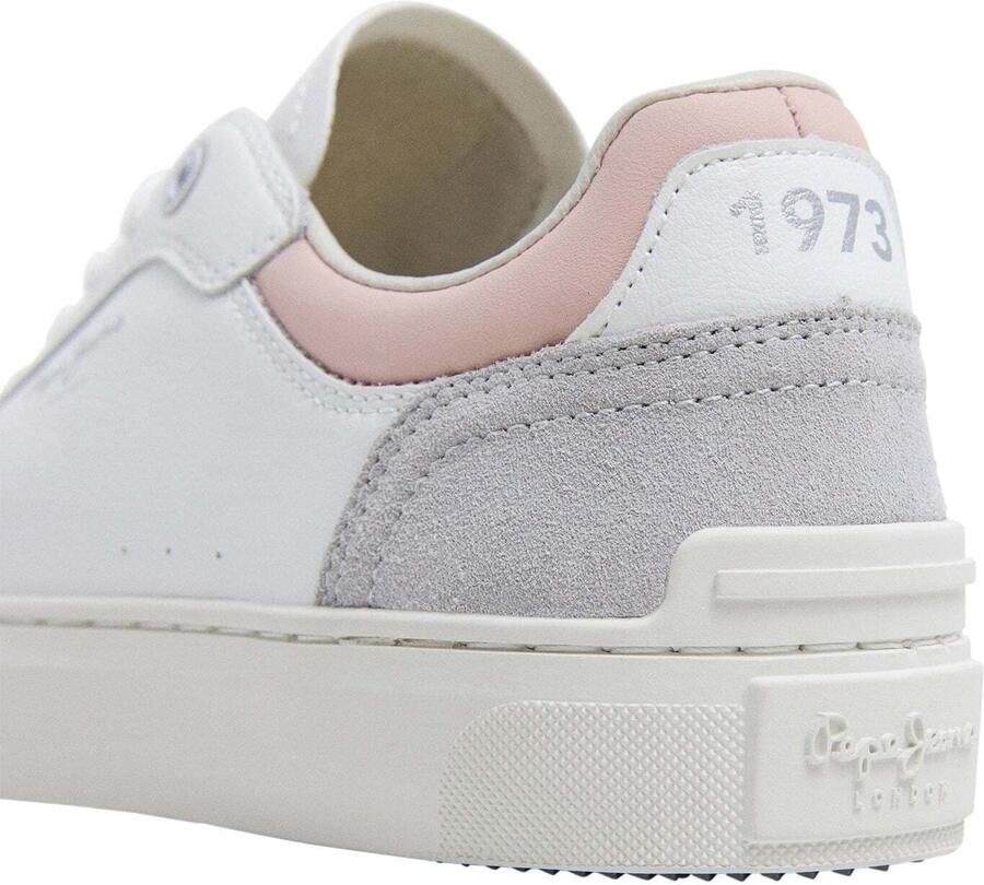 Pepe Jeans Sneakers laag 'Camden Collar' lichtgrijs poederroze wit - Foto 2