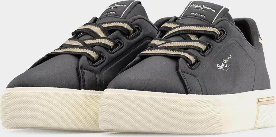 Pepe Jeans Sneakers laag 'CARLA' beige zwart - Foto 4