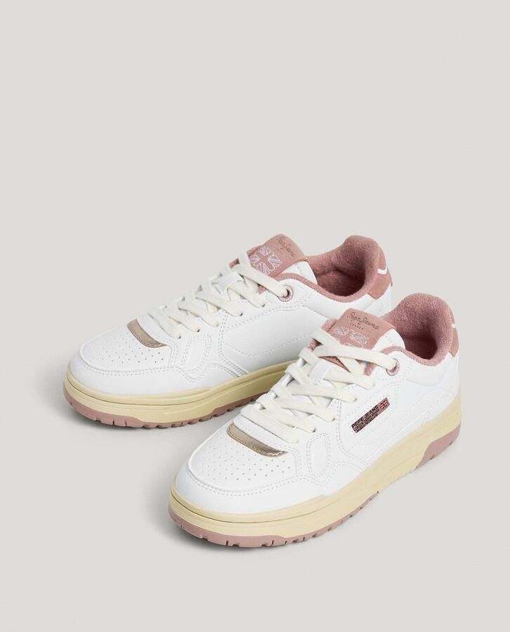 Pepe Jeans Sneakers laag 'Chester Medal' gemengde kleuren wit - Foto 3