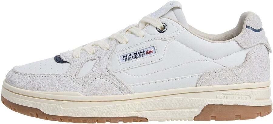 Pepe Jeans Sneakers laag 'Chester Medal' lichtbeige navy rood zwart wit