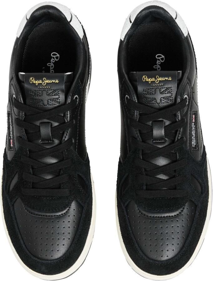 Pepe Jeans Sneakers laag 'Chester Medal' navy goud rood zwart wit - Foto 3