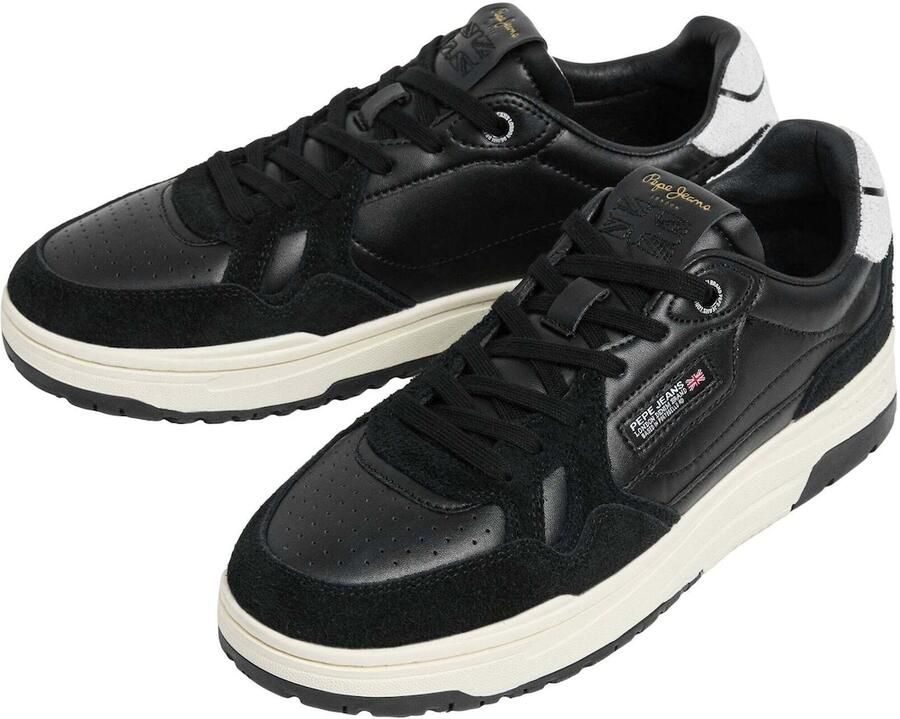 Pepe Jeans Sneakers laag 'Chester Medal' navy goud rood zwart wit - Foto 2