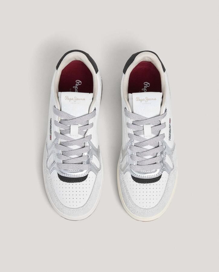 Pepe Jeans Sneakers laag 'Chester' navy rood zwart zilver wit - Foto 4