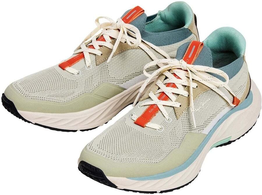 Pepe Jeans Sneakers laag 'CROMER CLUB' beige groen - Foto 3
