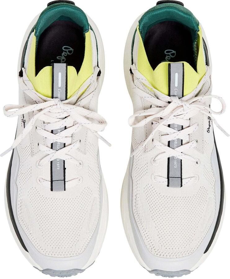 Pepe Jeans Sneakers laag 'CROMER CLUB' limoen wit - Foto 5