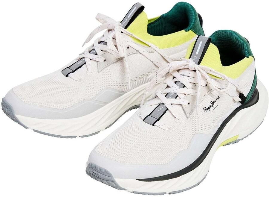 Pepe Jeans Sneakers laag 'CROMER CLUB' limoen wit - Foto 3