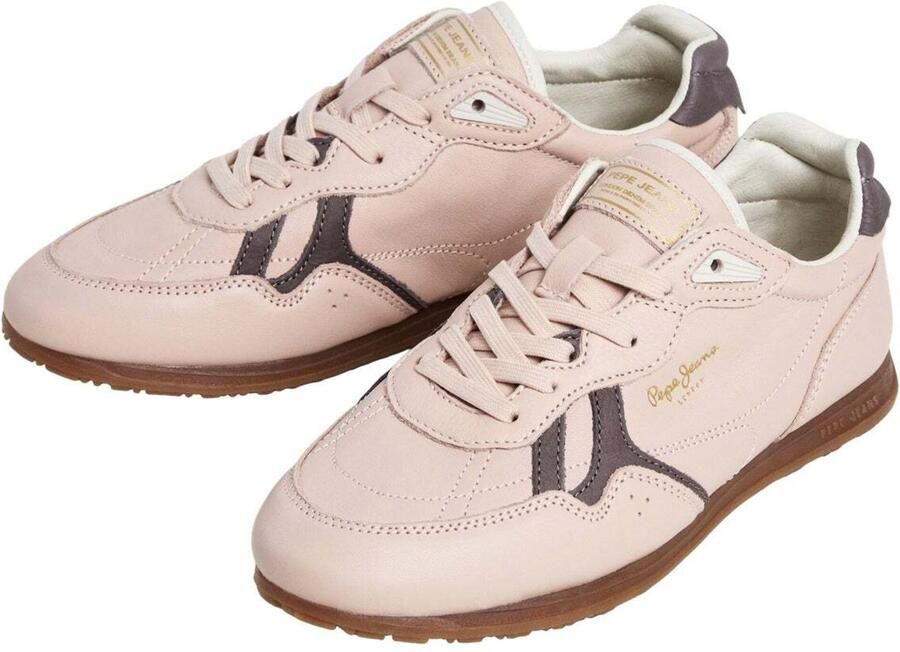 Pepe Jeans Sneakers laag 'Daze East' nude chocoladebruin goud - Foto 4