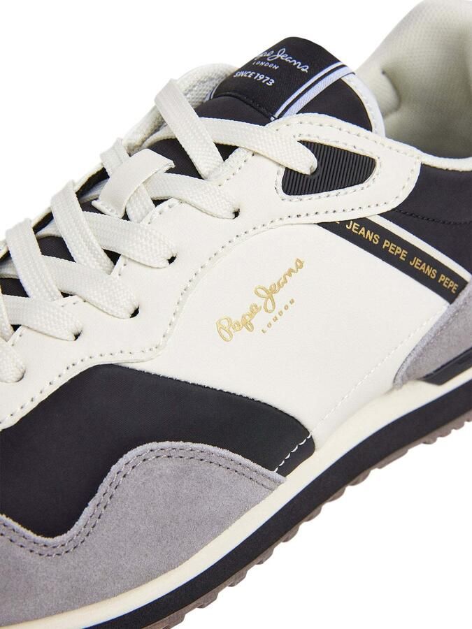 Pepe Jeans Sneakers laag grijs zwart wit - Foto 4