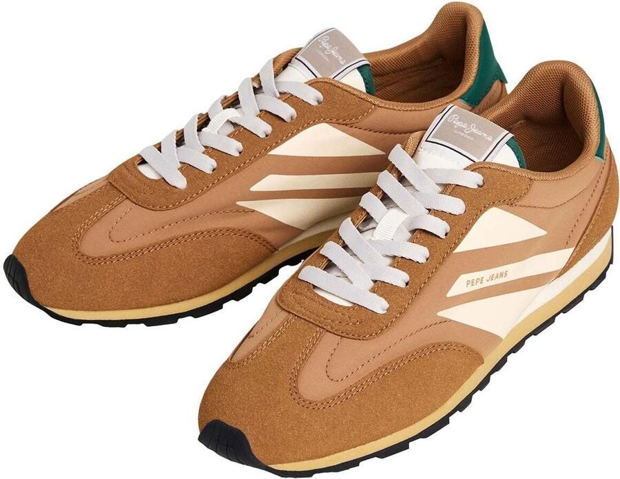 Pepe Jeans Sneakers laag 'Jason Brand M' crème bruin donkergroen - Foto 3