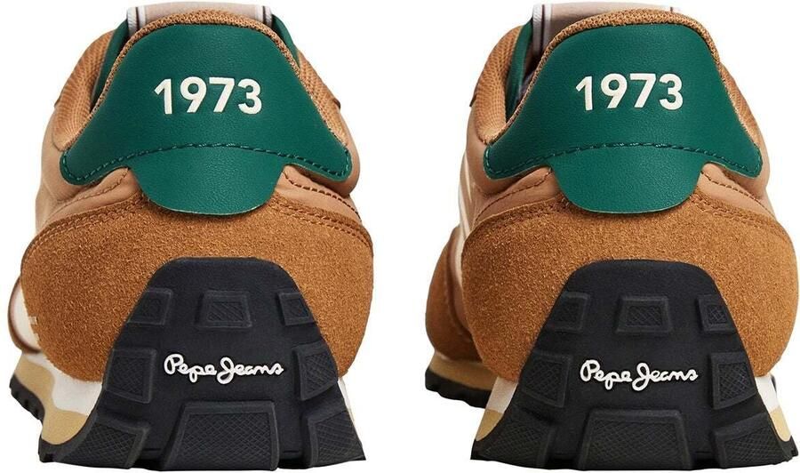 Pepe Jeans Sneakers laag 'Jason Brand M' crème bruin donkergroen - Foto 4