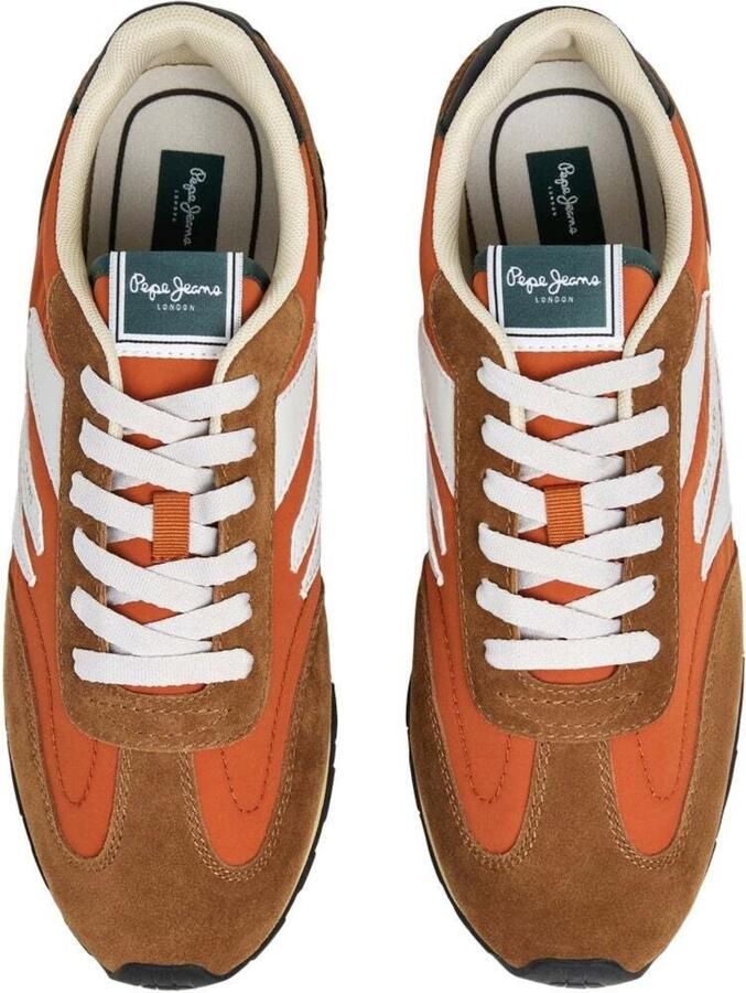 Pepe Jeans Sneakers laag 'Jason Retro' navy bruin donkeroranje offwhite - Foto 4
