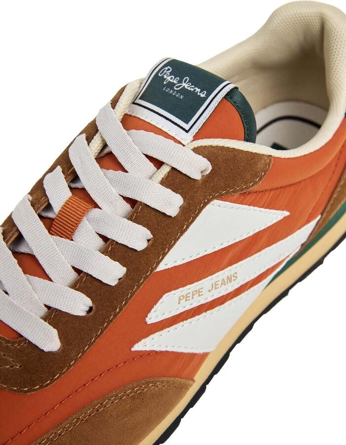Pepe Jeans Sneakers laag 'Jason Retro' navy bruin donkeroranje offwhite - Foto 3